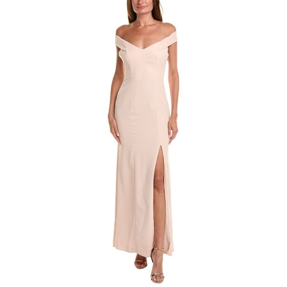 The Dessy Group Womens Dessy Collection Off-The-Shoulder Gown